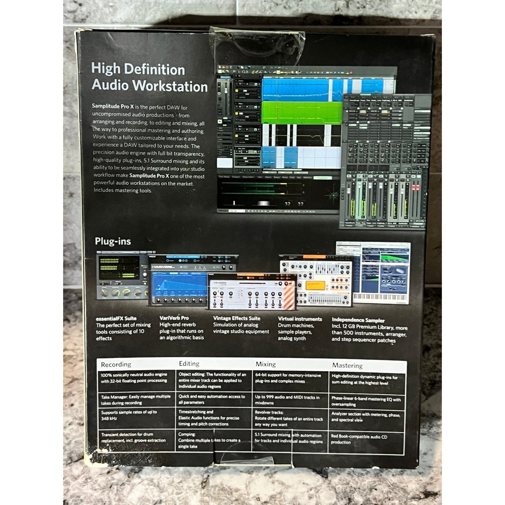 Magix Samplitude Pro X Audio Workstation Recording Editing Mixing Mastering - Picture 3 of 4